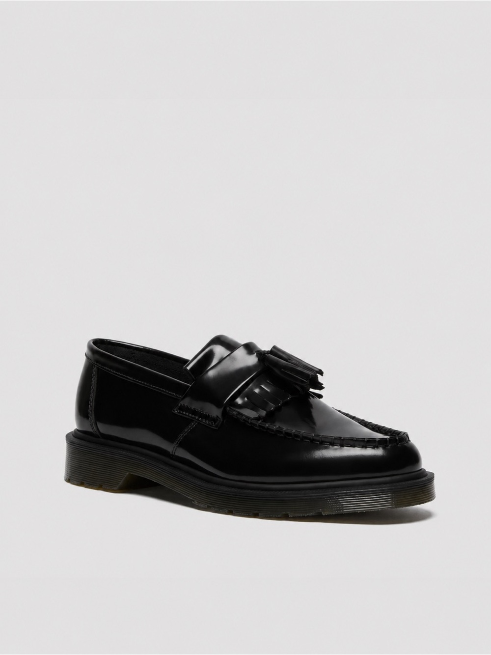 Dr. Martens Black Leather Adrian Tassel Loafers